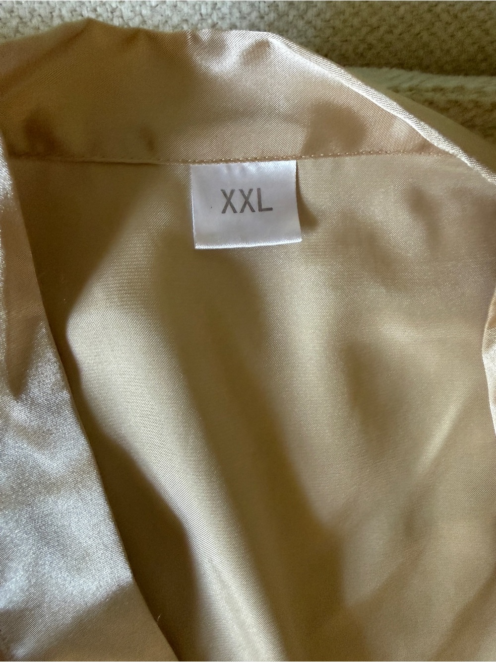 Vlazom Champagne Satin Robe - Picture 6 of 6